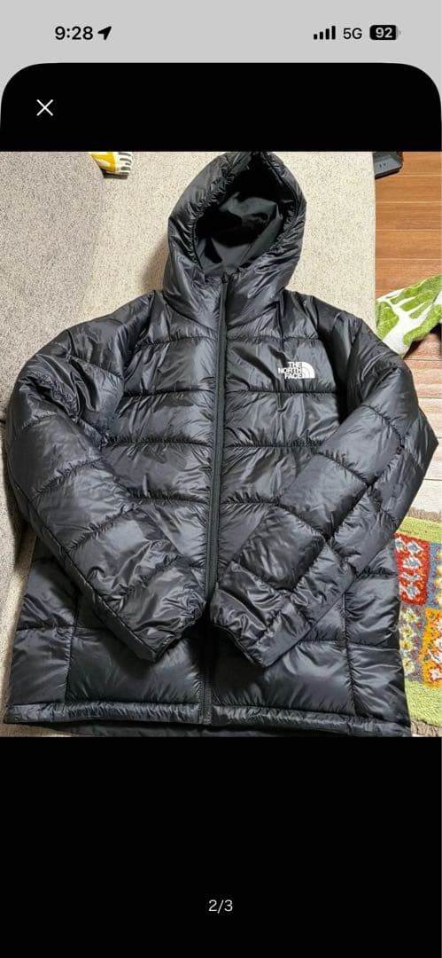 ノースフェイス リバーシブルエニタイムインシュレーテッドフーデイーSブラック新品