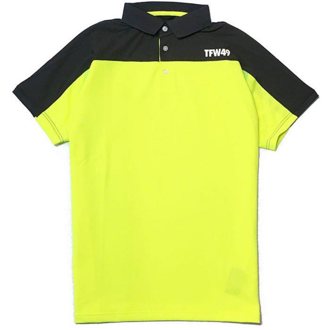 TFW49 蛍光イエローポロシャツ 半袖