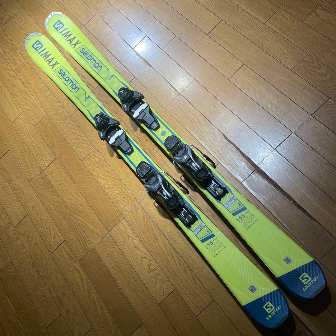 美品軽量salomonサロモンS/MAX6 155cm金具セット　初中級向け