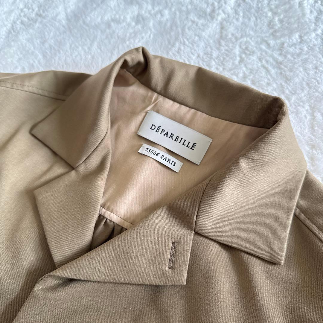 【新品未使用】DÉPAREILLÉ ウールツイルショートスリーブコンビネゾン