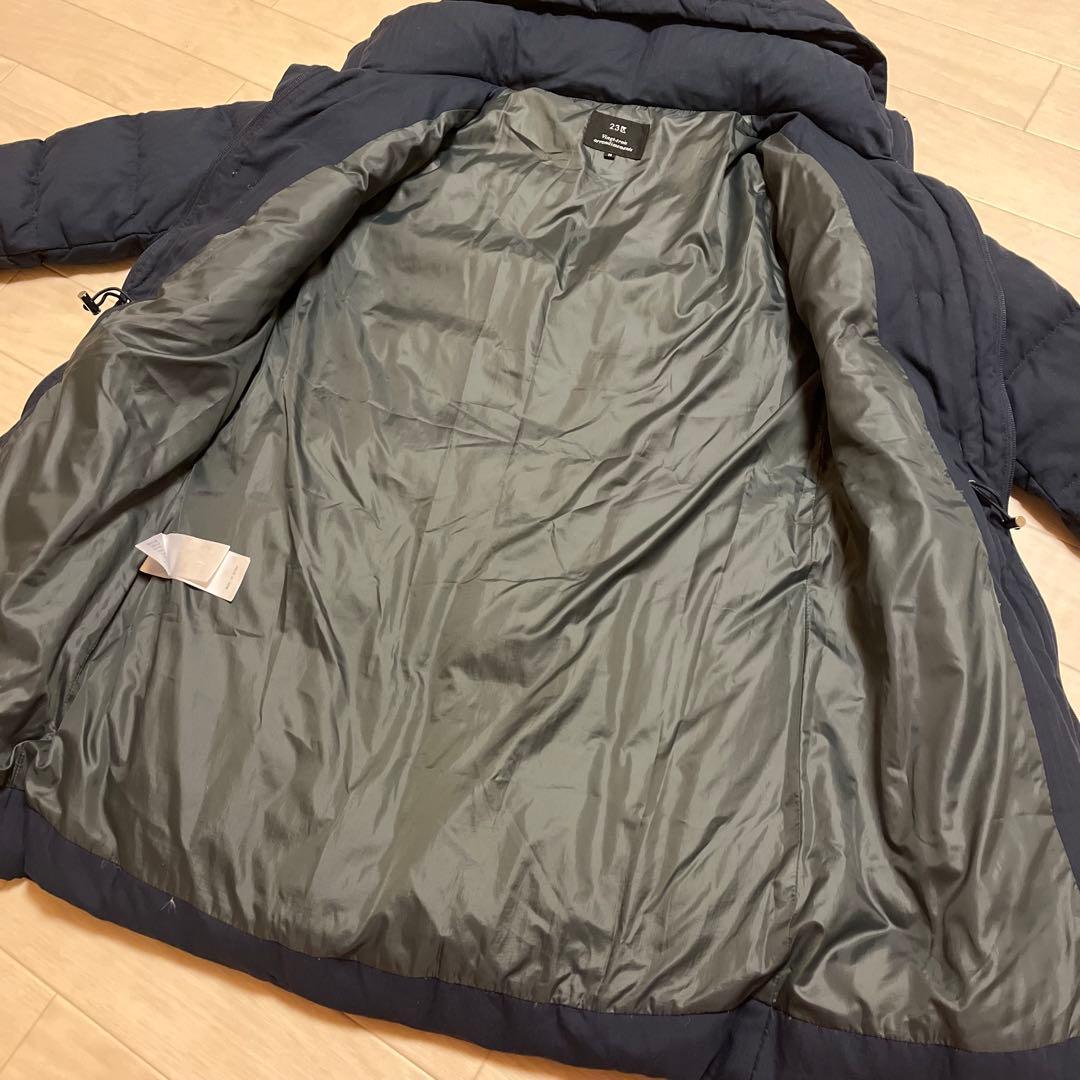 【23区】近年モデル　ダッフルダウンコート　2way ネイビー　38