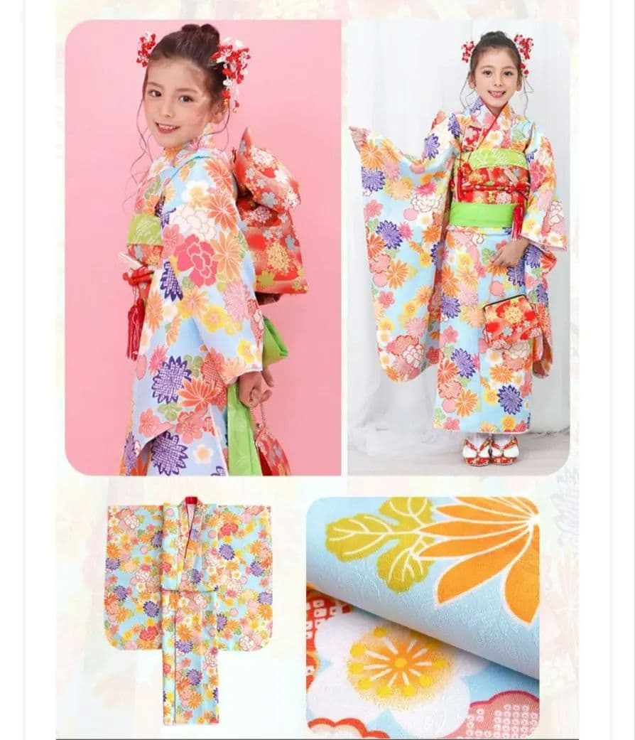 七五三　着物 水花涼音 115cm 120cm 125cm ７歳 女の子 セット