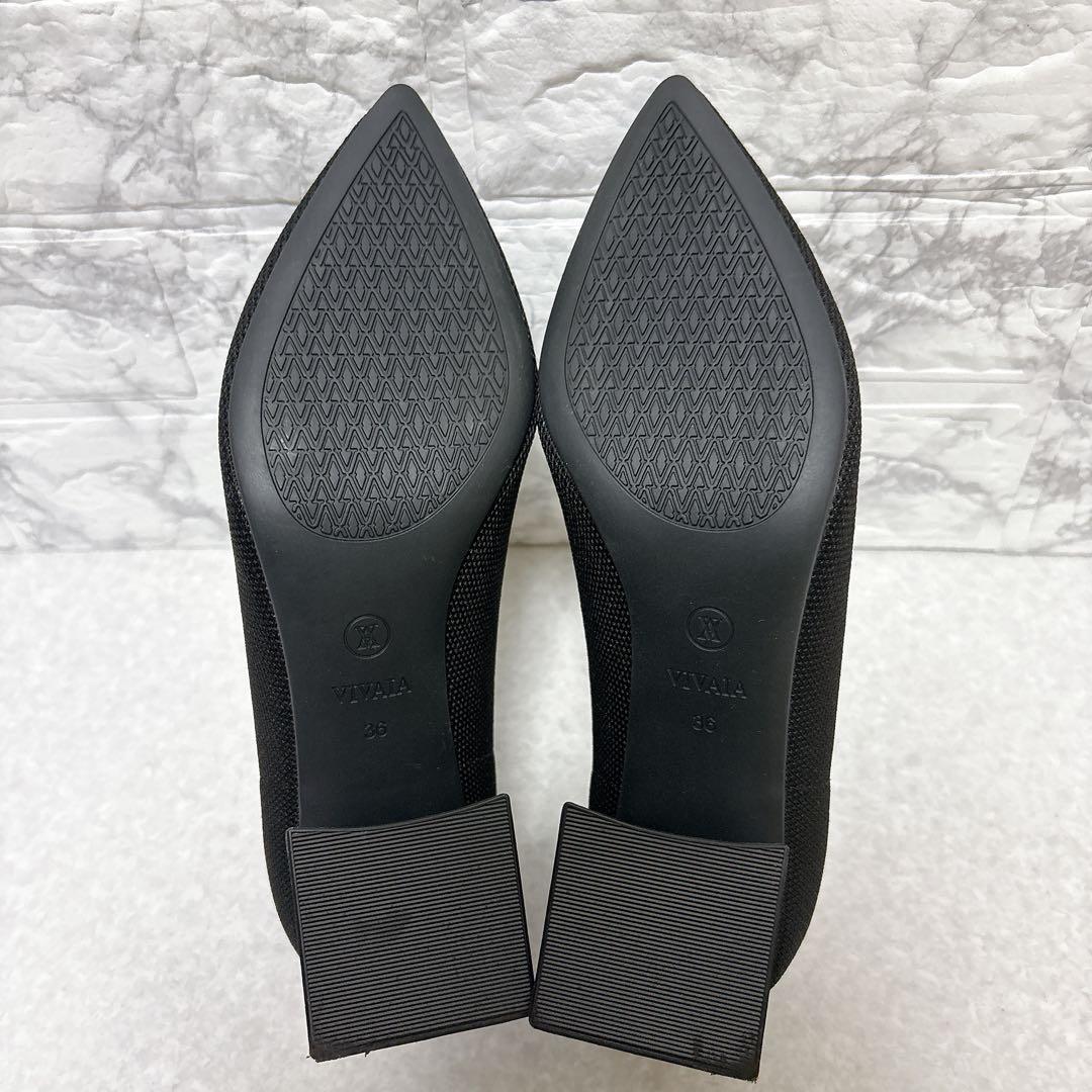 ⭐️美品⭐️VIVAIA ポインテッドトゥ チャンキーヒール パンプス 23㎝