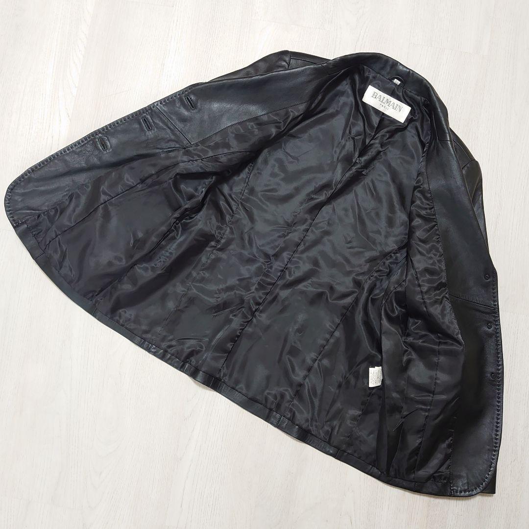 BALMAIN バルマン レザージャケット ラムレザー ブルゾン 美品