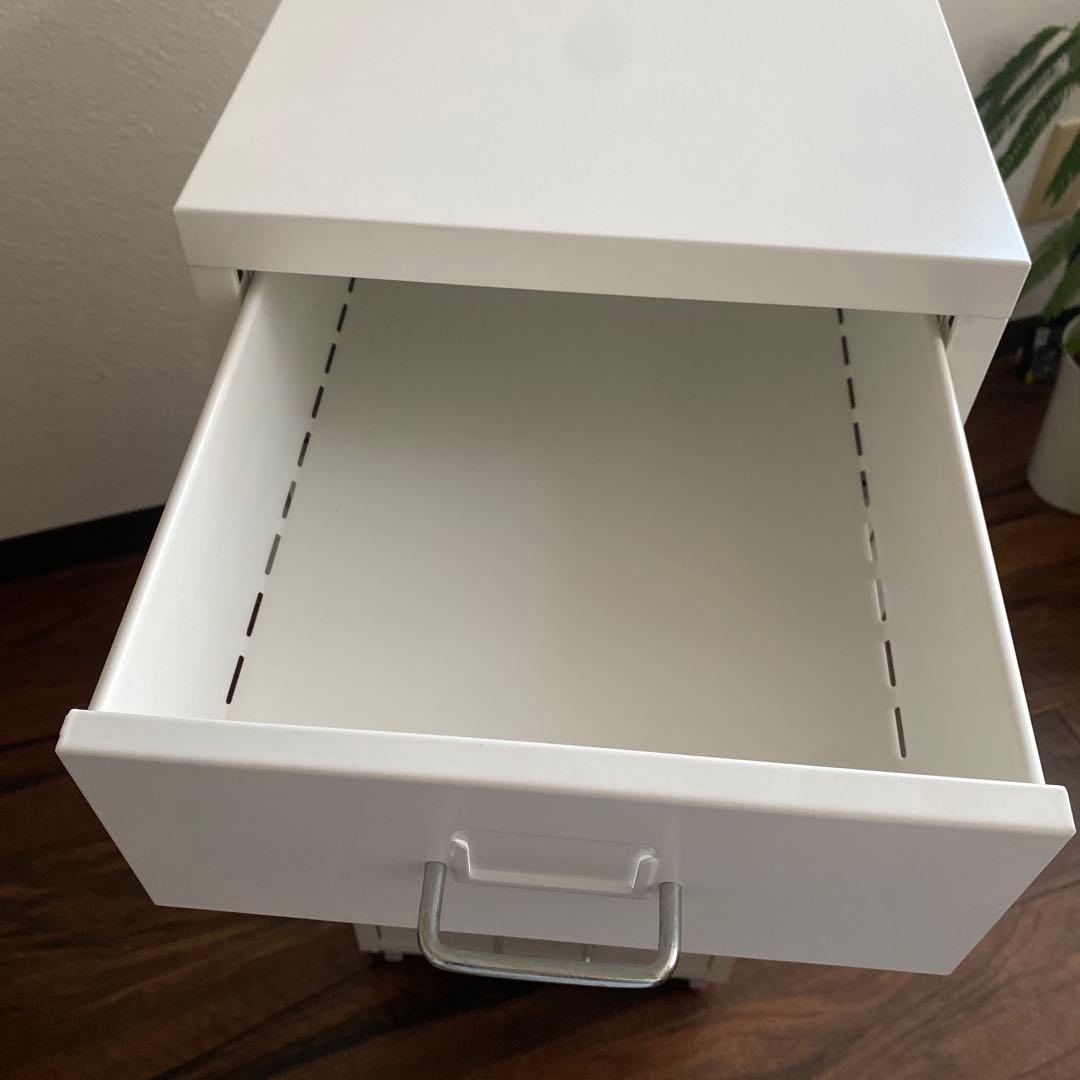 【組み立て済】IKEA HELMER ホワイト 6段引き出し収納キャビネット