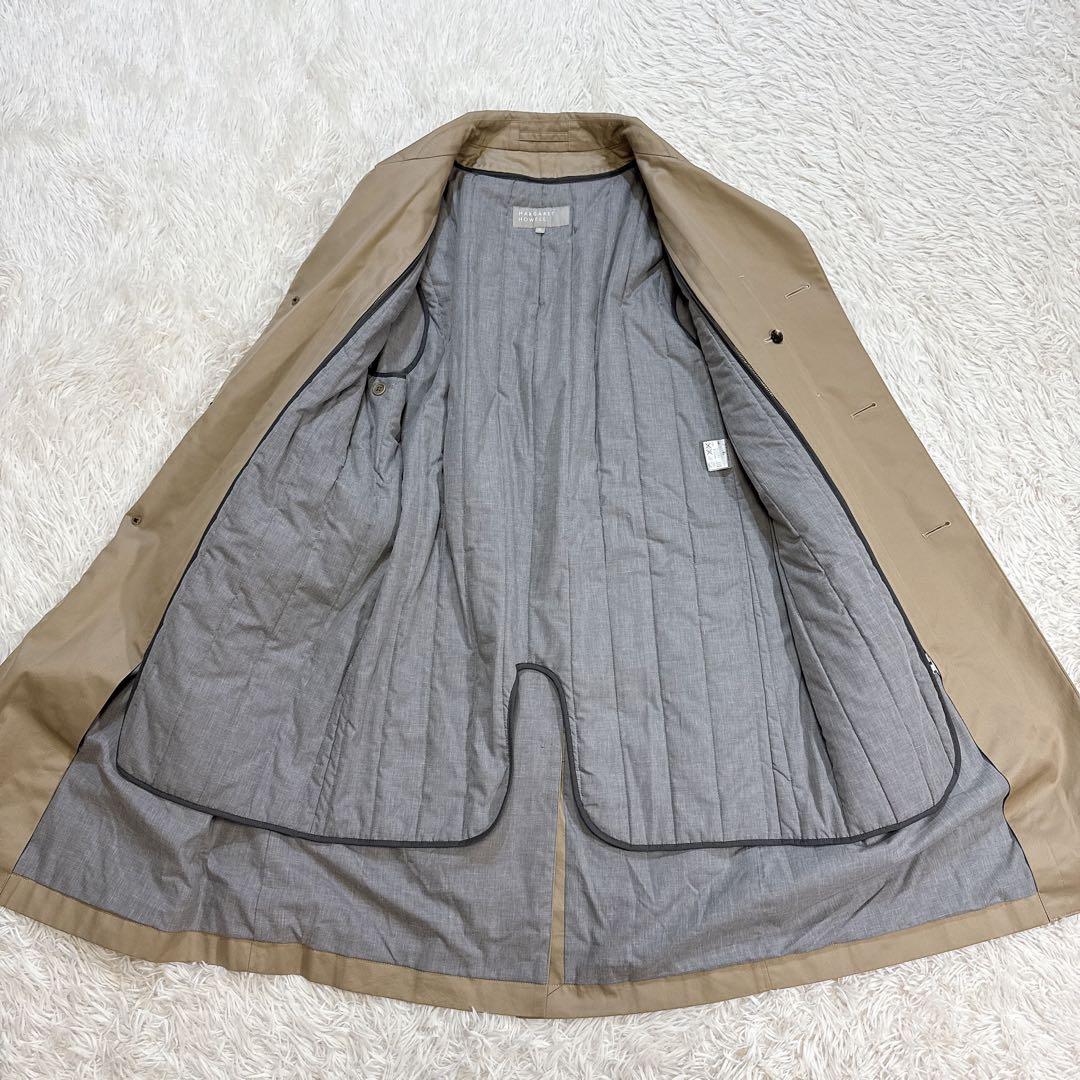 【美品】マーガレットハウエル ステンカラーコート ライナー付き XL