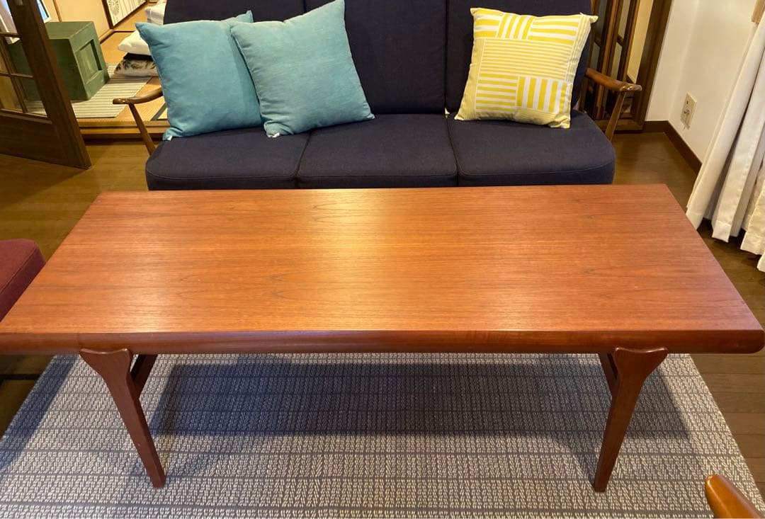 【北欧ビンテージ】ローテーブル コーヒーテーブル 伸長式 デンマーク製 美品