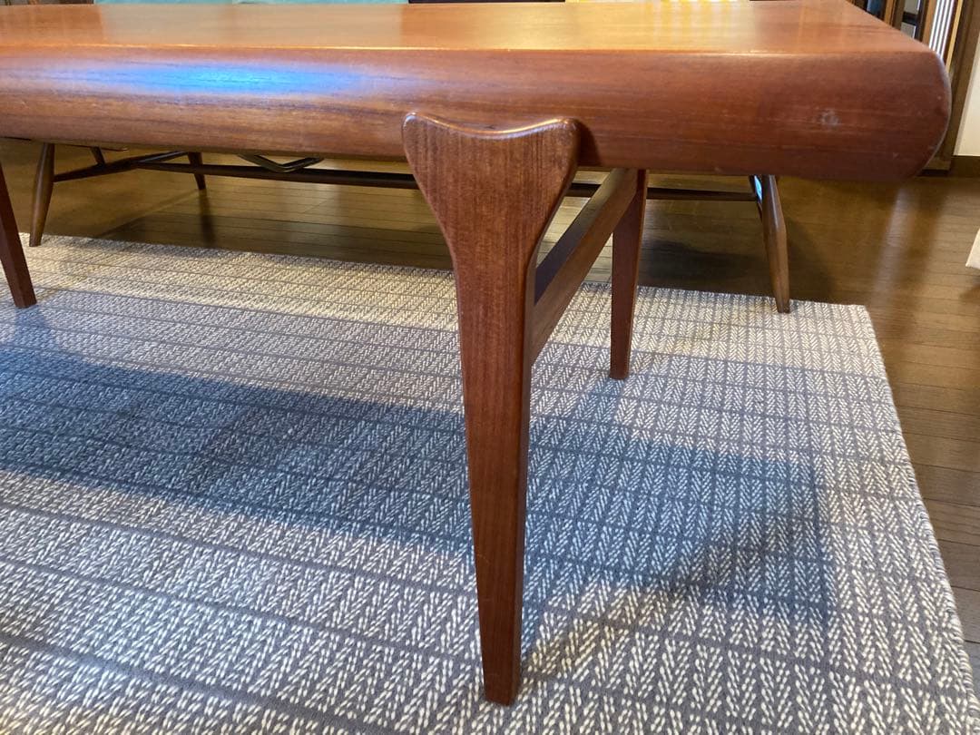 【北欧ビンテージ】ローテーブル コーヒーテーブル 伸長式 デンマーク製 美品