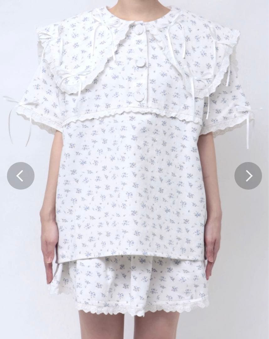 【松本かれんコラボ】merry jenny ブラウス+ミニスカートセット FZ