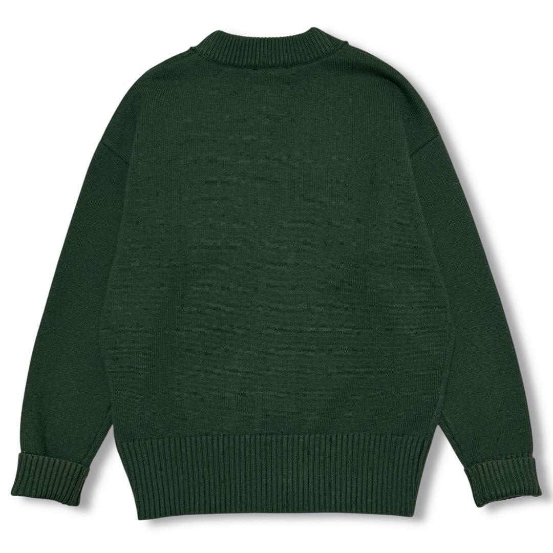 ゆた Ami Paris ニット カーディガン ビッグハートロゴ ウール