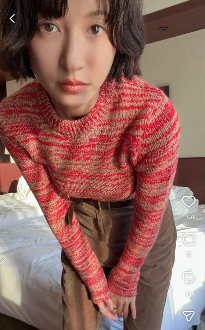 新品タグ付き　CLANE COTTON SHORT KNIT TOPS