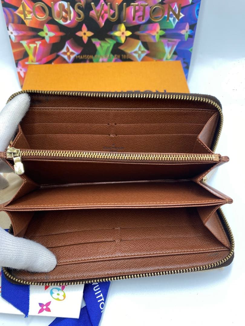 ルイヴィトン モノグラム ジッピーウォレット 長財布 ブラウンMI2173