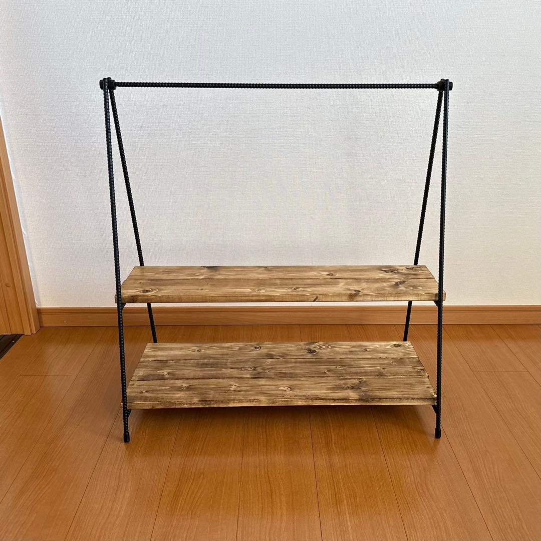 ハンギングラック　アイアンシェルフ　テキーラレッグ　什器　観葉植物棚　飾り棚