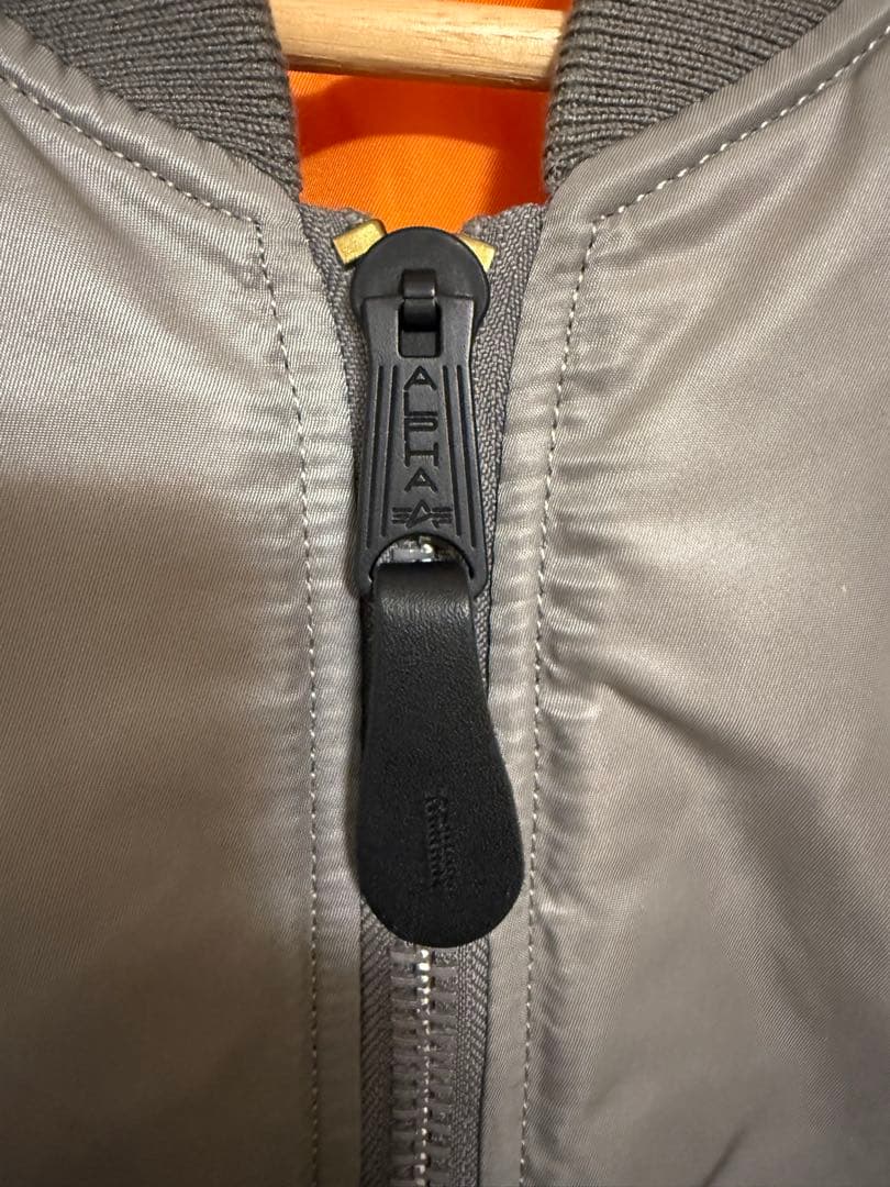 ALPHA MA-1 フライトジャケット Japanスペック シルバー L