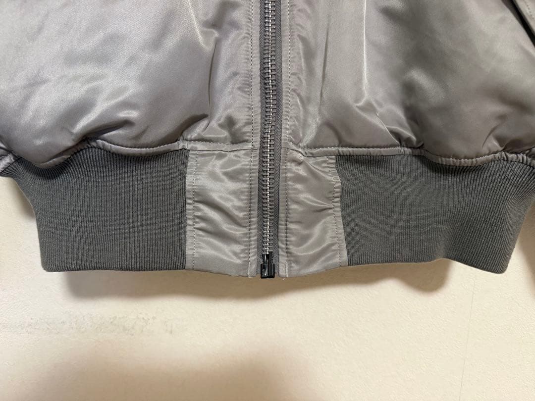 ALPHA MA-1 フライトジャケット Japanスペック シルバー L