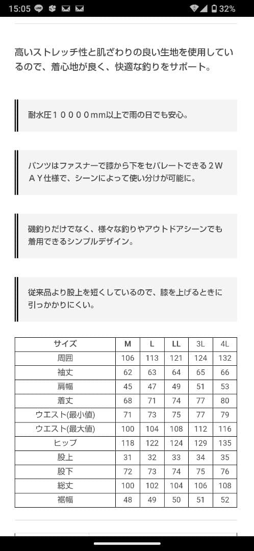 TSURIKEN 　釣研　フィッシングスーツ 上下セット 　Mサイズ