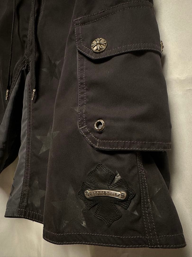 クロムハーツSurf Pants スタープリント柄クロスパッチ ブラック 29