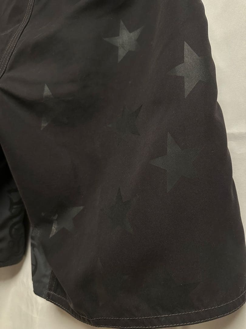 クロムハーツSurf Pants スタープリント柄クロスパッチ ブラック 29