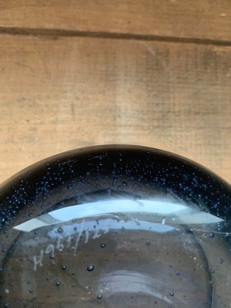 北欧ビンテージ　エリックホグラン　ガラス ボウル　グレー