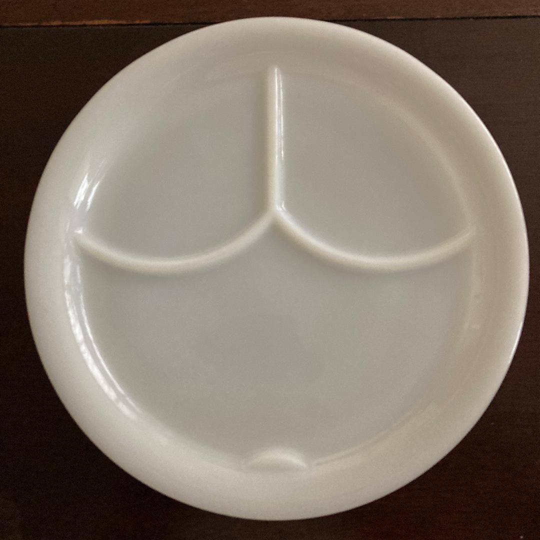 ファイヤーキング 3コンパートメントプレート タブ付 ホワイト SS 1枚