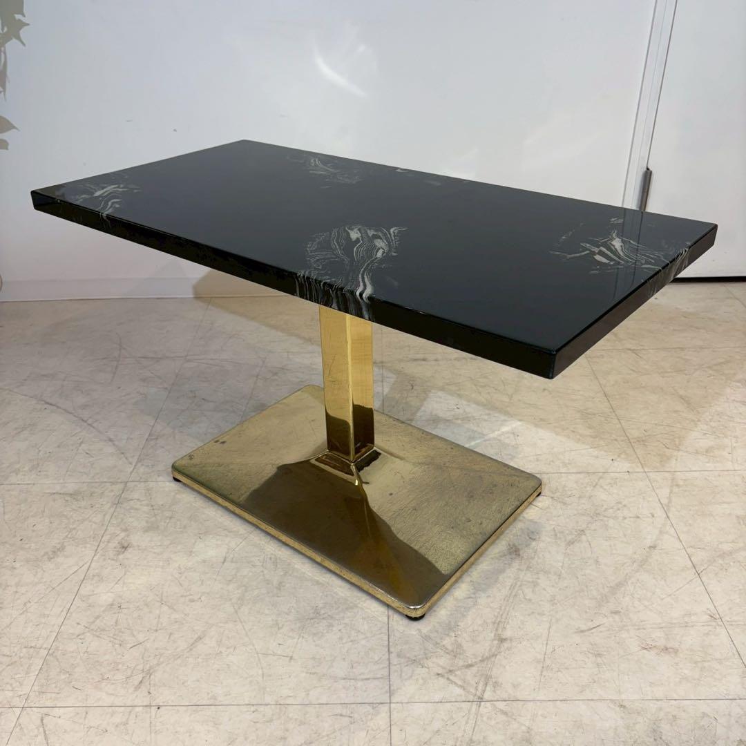 大理石テーブル　天然石テーブル　店舗什器　飲食店　大理石　金属脚 2/2