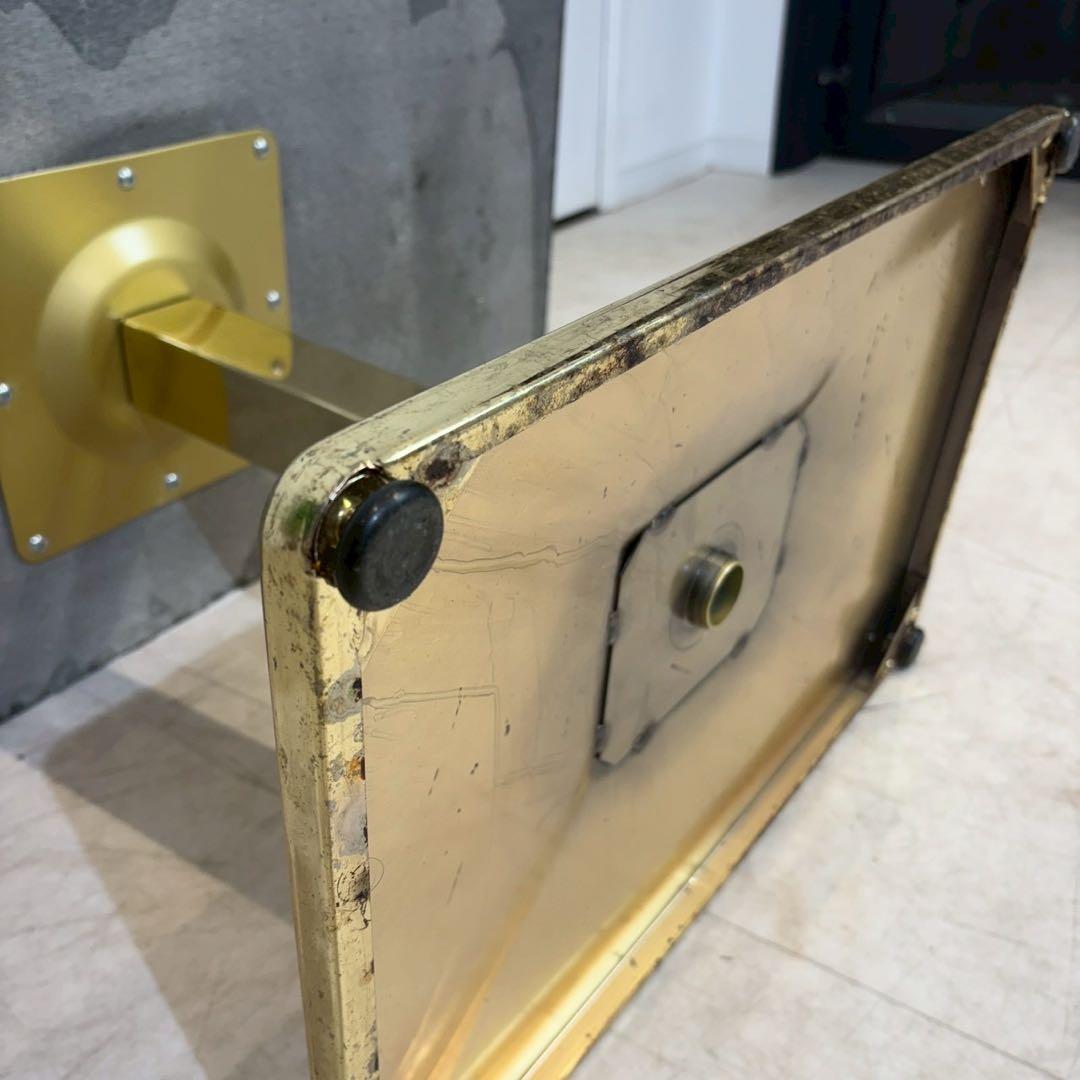 大理石テーブル　天然石テーブル　店舗什器　飲食店　大理石　金属脚 2/2