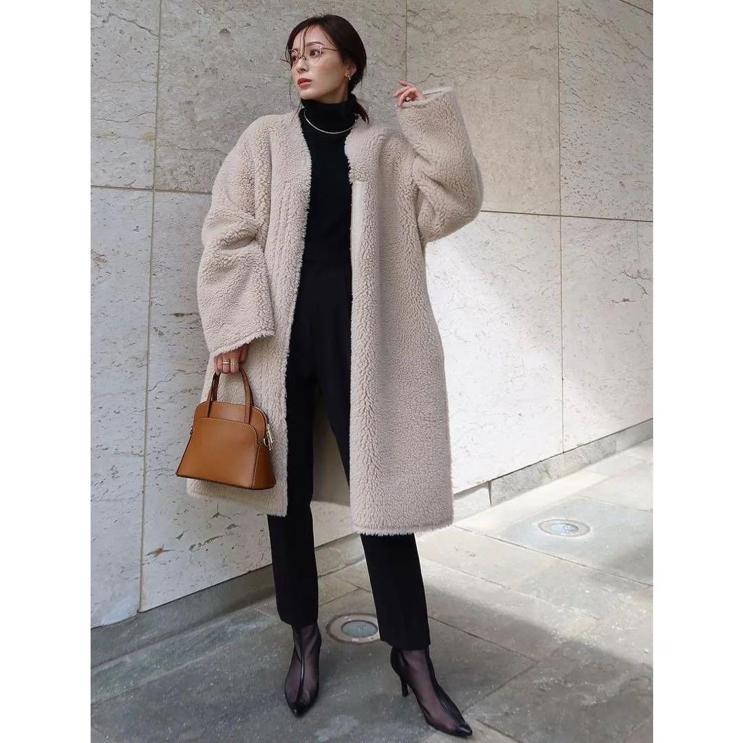 【お値下げ】anuans アニュアンス ボンディング ボアコート