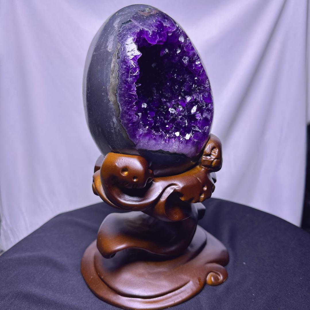 【魅兎】ウルグアイ産 アメジストのドーム ご購入前に在庫確認必要D.58