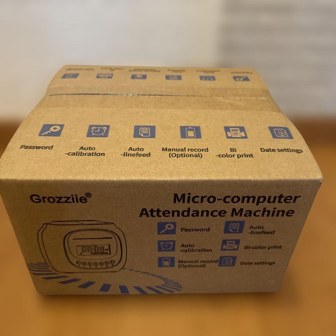 小規模事業向け従業員用タイムクロック、自動位置調整タイムレコーダー　タイムカード