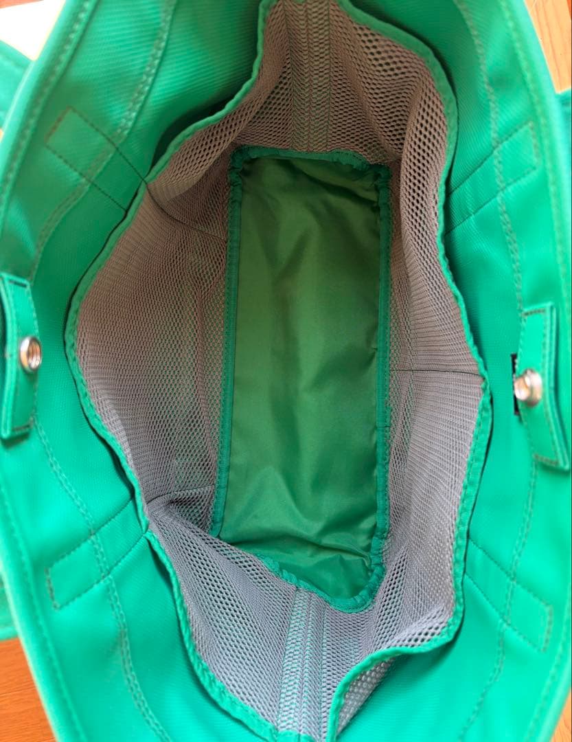 PORTER GIRL ボーイフレンドトート ネイビー×グリーン