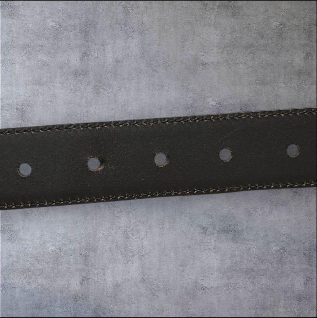 PRADA プラダ ベルト レザー ダークブラウン