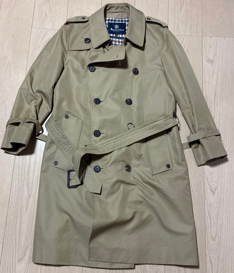 【Aquascutum 】トレンチコート ベージュ 40