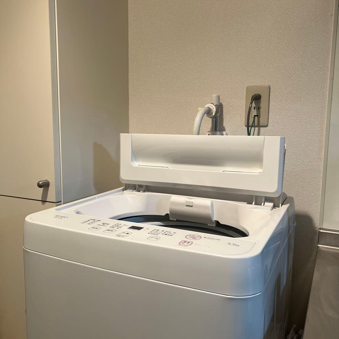 ヤマダ 全自動洗濯機 YWM-T55LW 5.5kg 2024年製