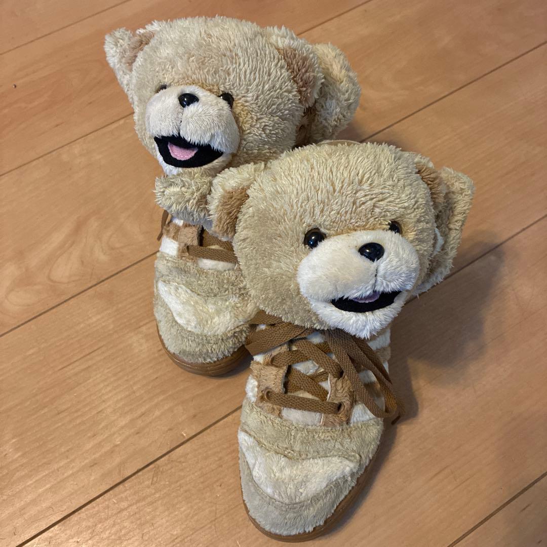 コラボ　アディダス×ジェレミー・スコット　テディベア スニーカー 23.5cm