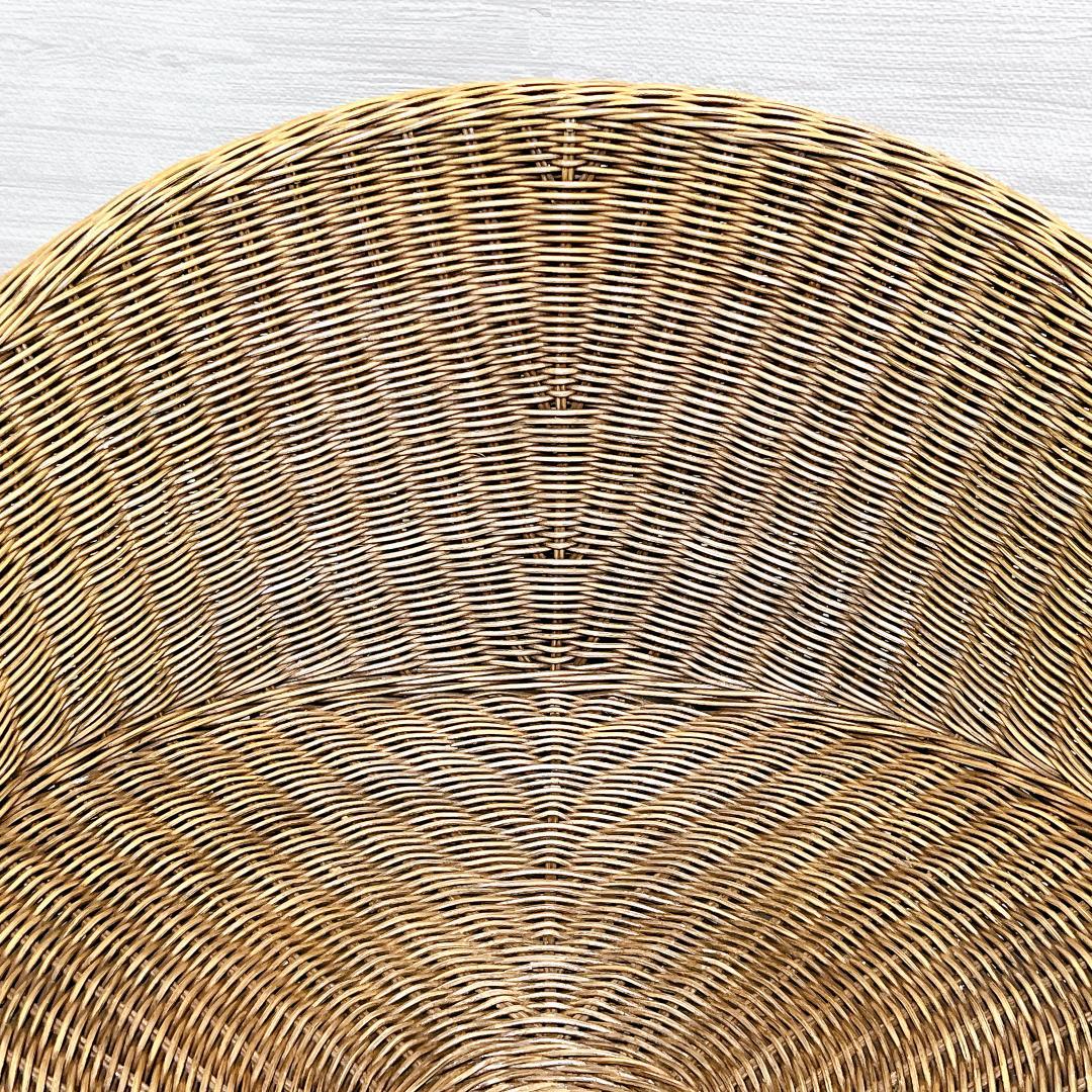 【良品✨送料無料】天然素材 ラタン（籐）瞑想座椅子 あぐらチェア ヨガ座椅子