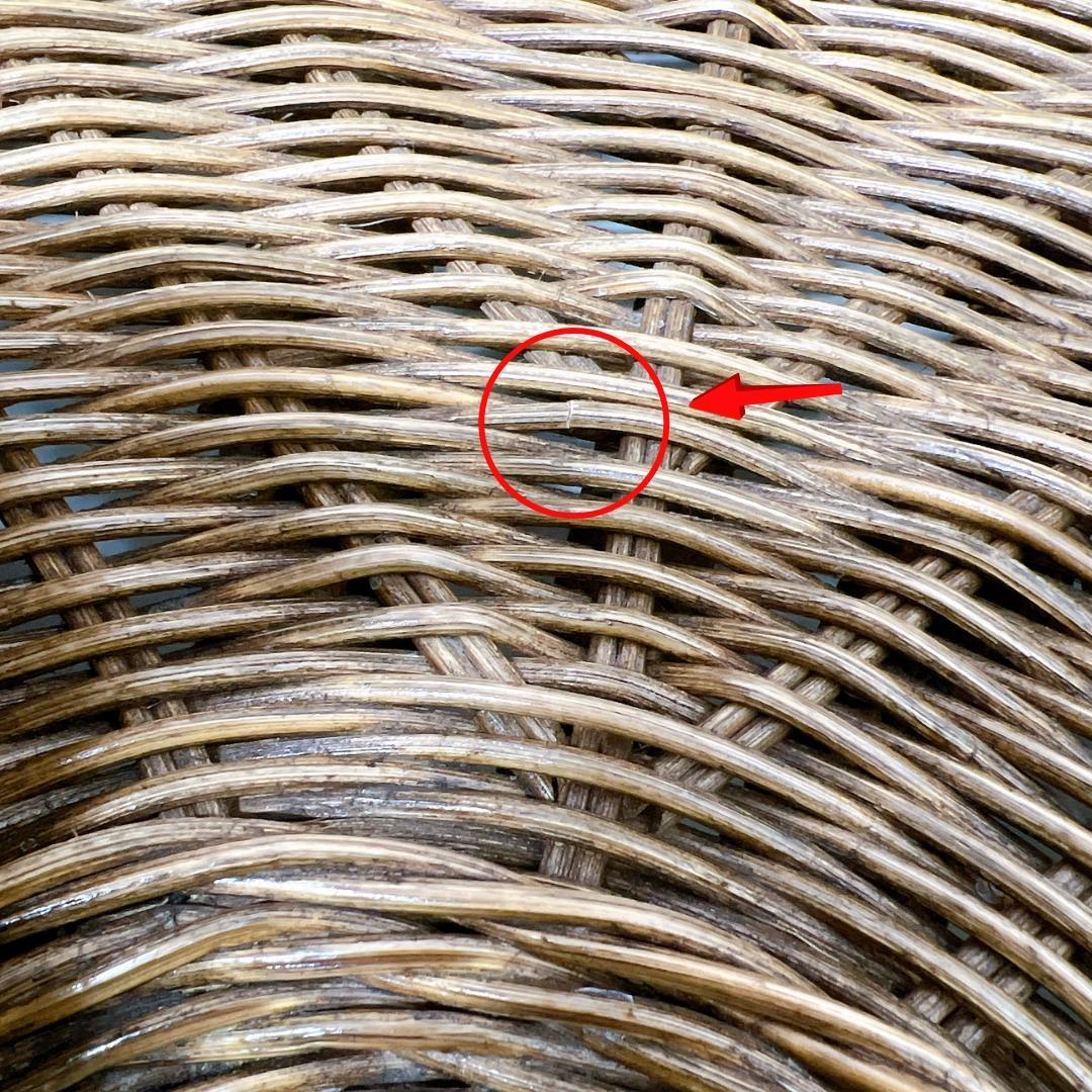 【良品✨送料無料】天然素材 ラタン（籐）瞑想座椅子 あぐらチェア ヨガ座椅子