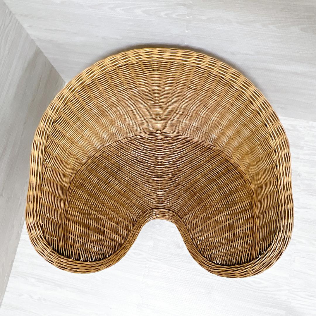 【良品✨送料無料】天然素材 ラタン（籐）瞑想座椅子 あぐらチェア ヨガ座椅子