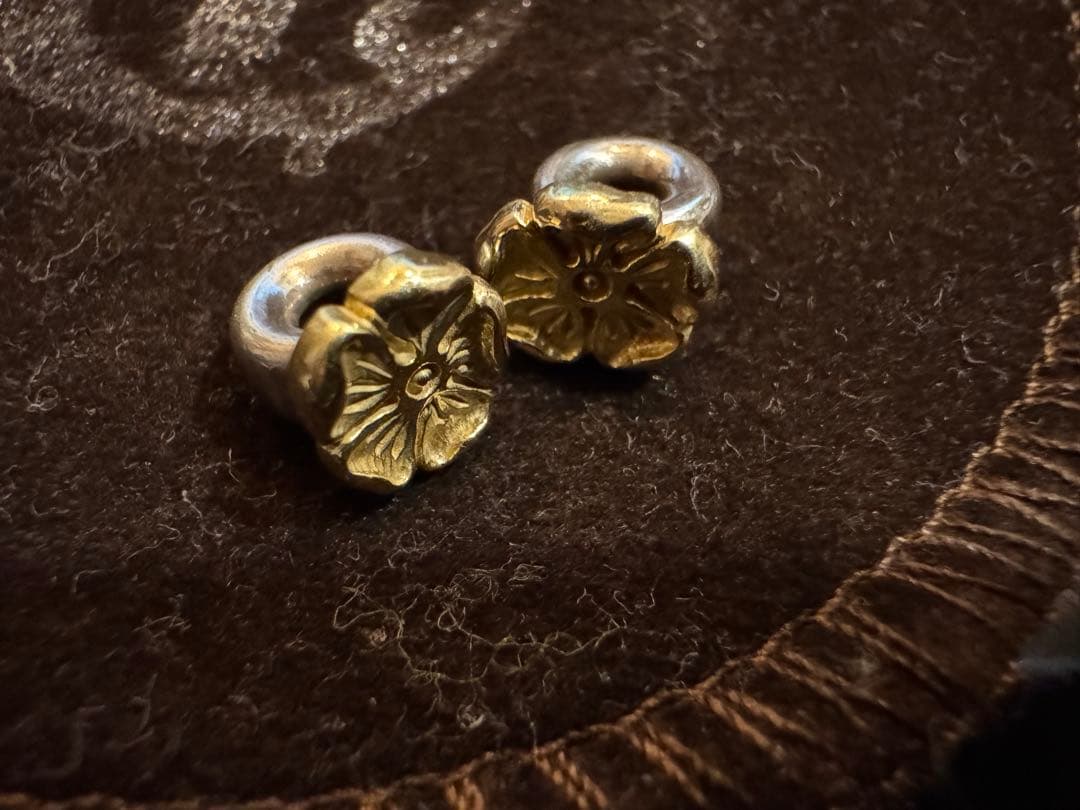 TADY&KING K18 ローズメタルビーズ 2個セット