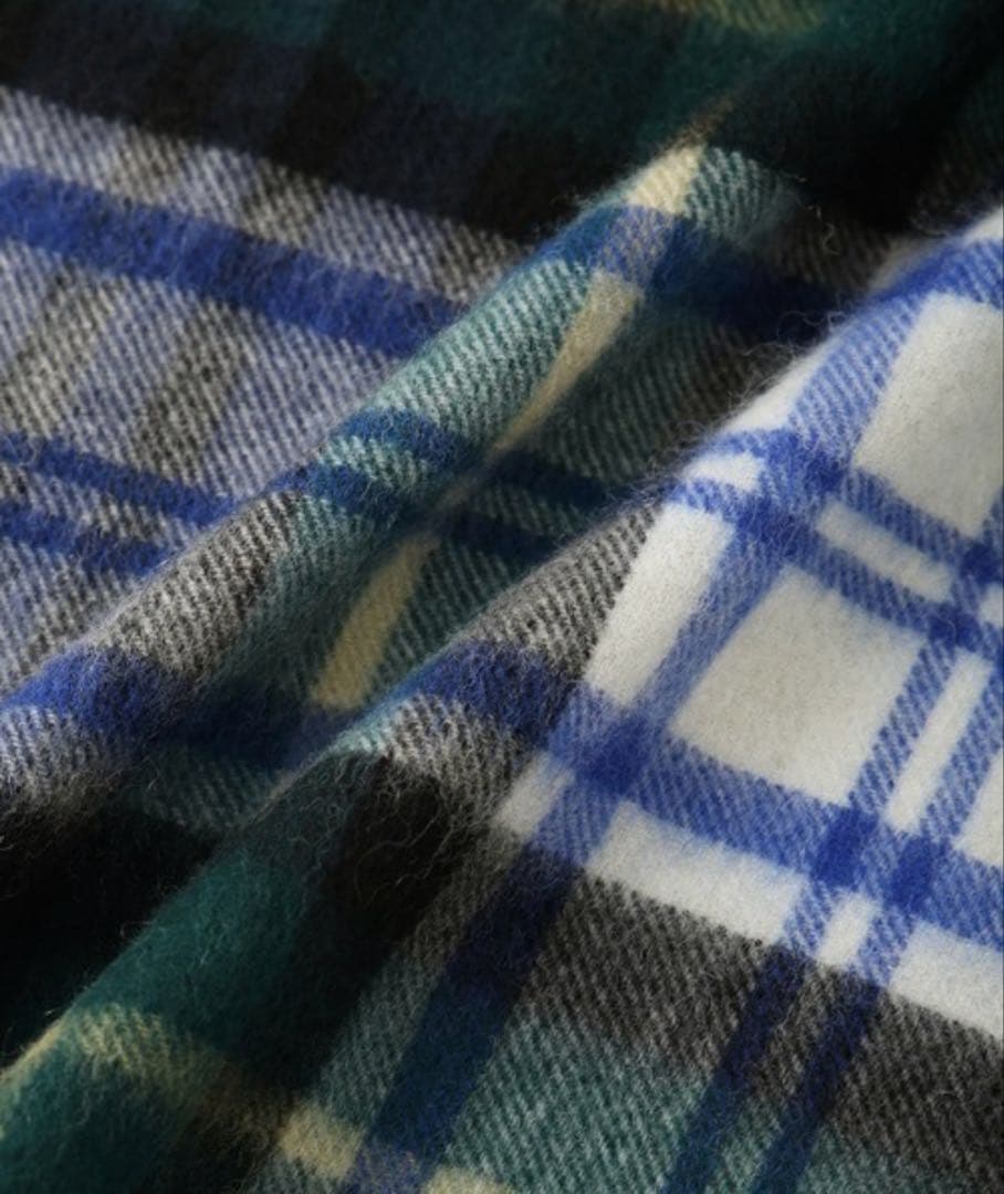 未使用品　TWEEDMILL ツイードミル　大判チェックマフラー　再お値下げ