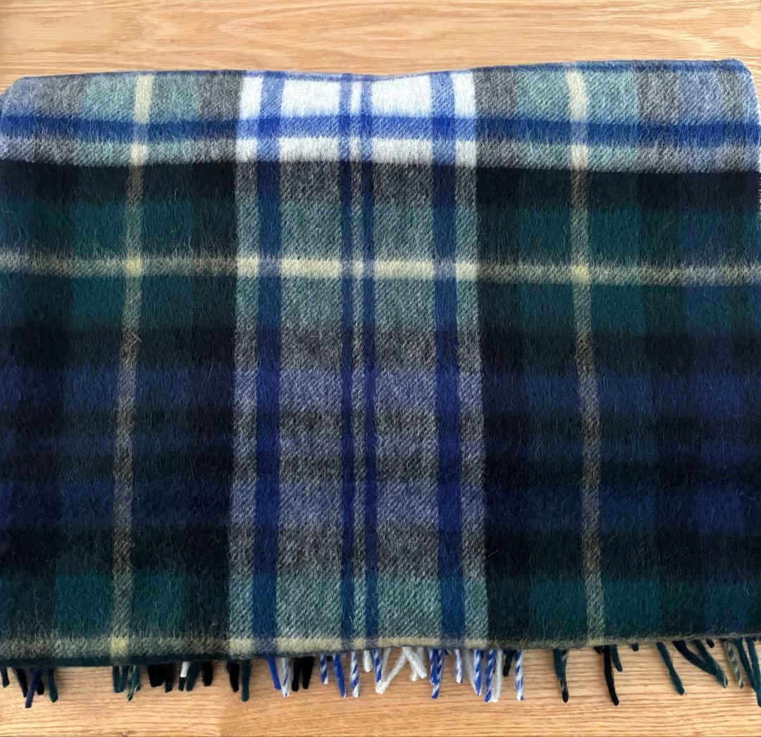 未使用品　TWEEDMILL ツイードミル　大判チェックマフラー　再お値下げ