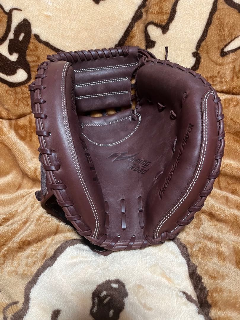 ゼット　キャッチャーミット　軟式　ブラウン