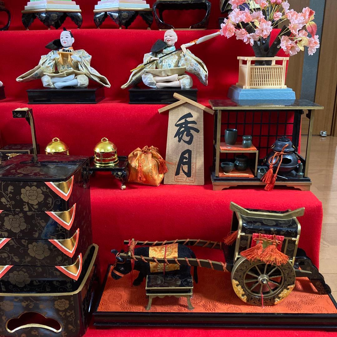 秀月 雛人形 日本人形 七段飾り 桃の節句 雛祭り セットNo.①