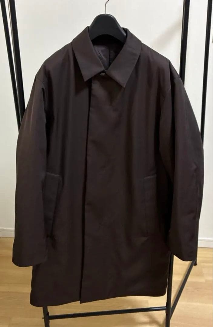 ユニクロC パフテックハーフコート DARK BROWN Sサイズ