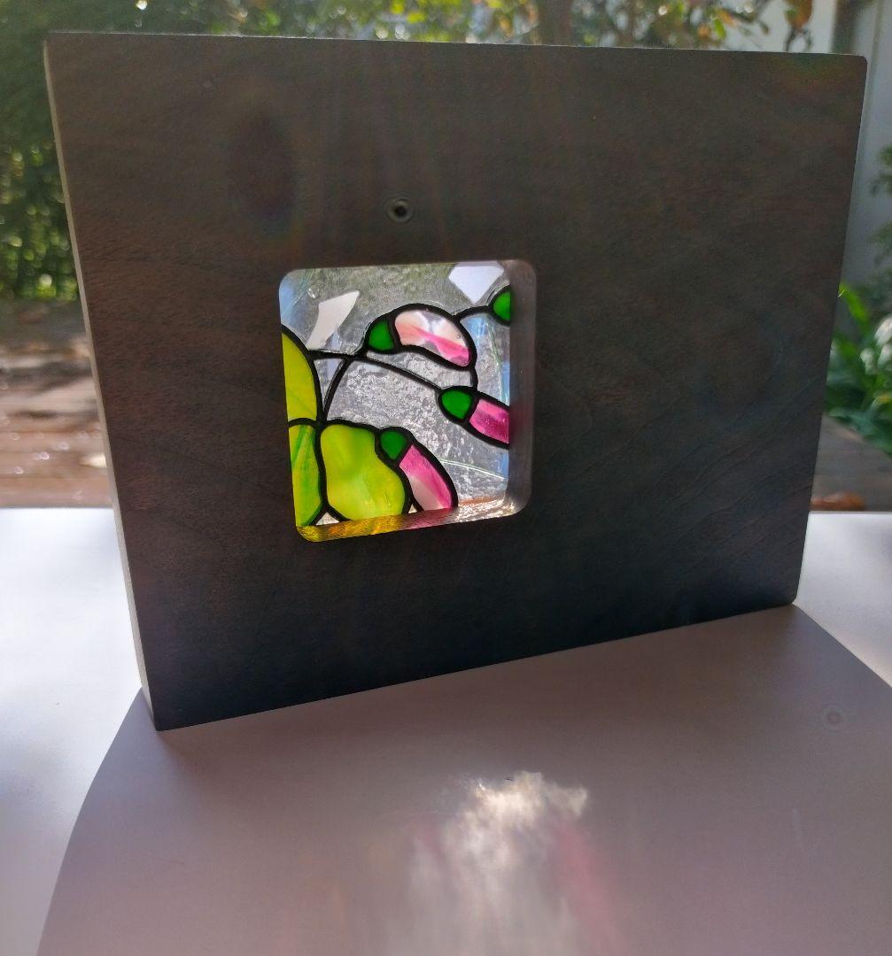 プチステンドグラス　ストロベリーキャンドル