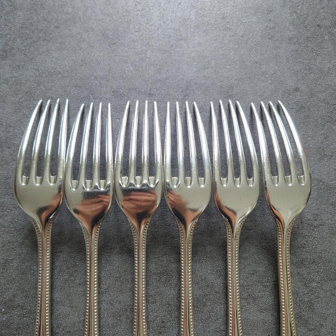 希少 クリストフル パール デザートフォーク 6点