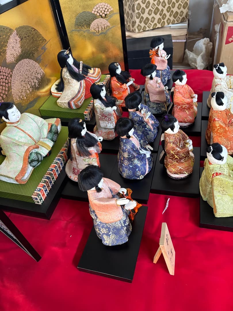 値下げ！ 十五人揃い　木目込み人形（大）　梅香