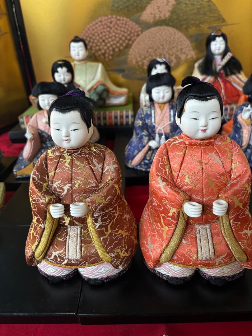 値下げ！ 十五人揃い　木目込み人形（大）　梅香