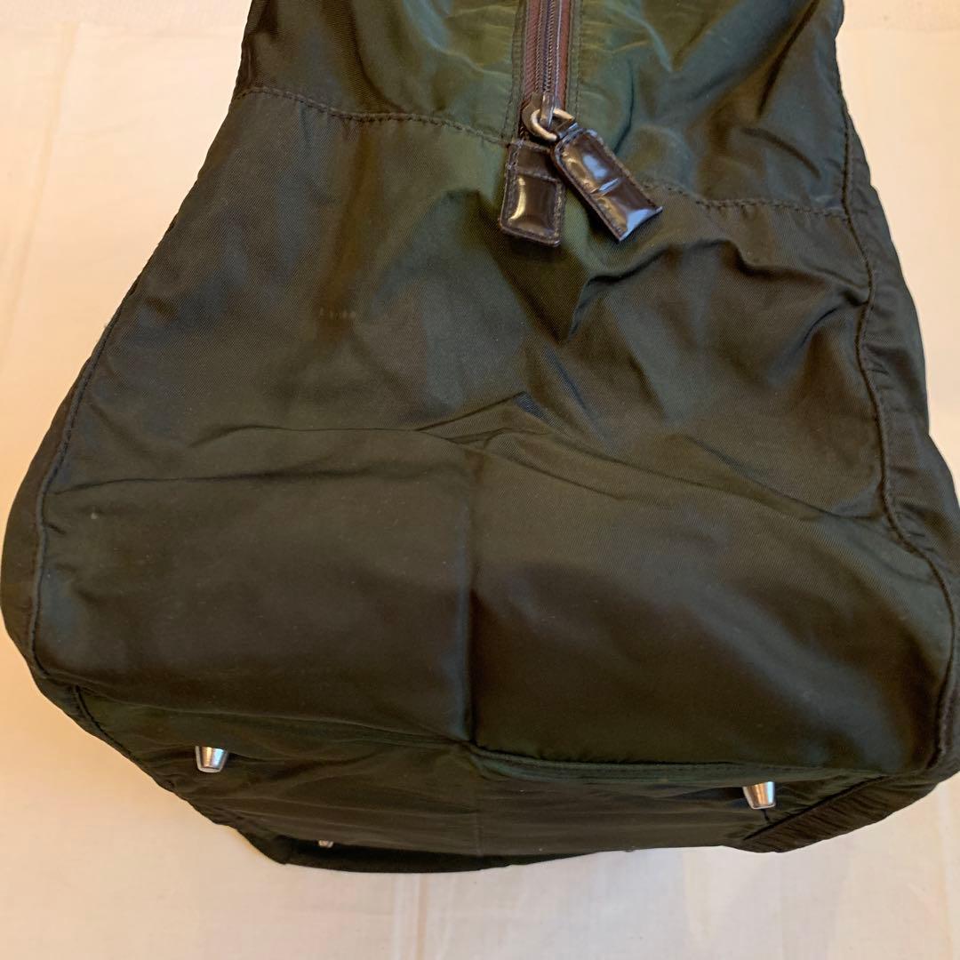 PRADA プラダ　ダークブラウンナイロンバッグミラノ本店購入レア品　最終価格