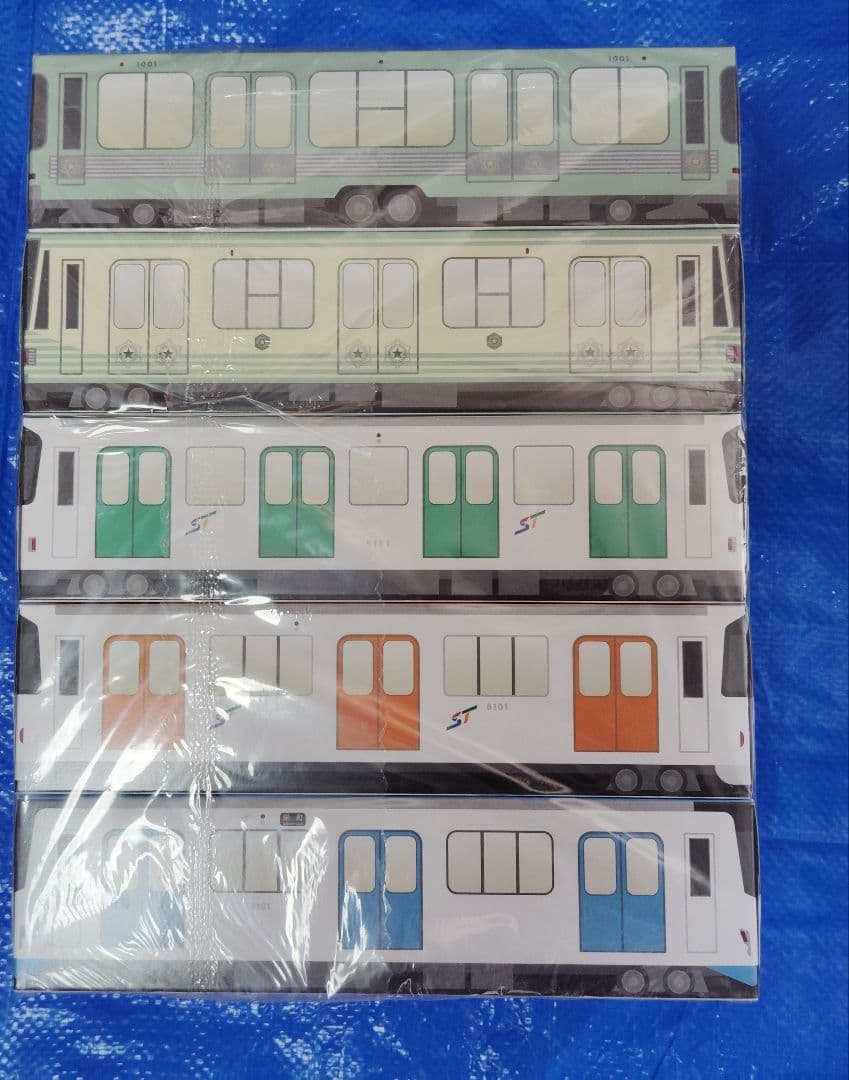 地下鉄 限定デザイン ティッシュ 鉄道