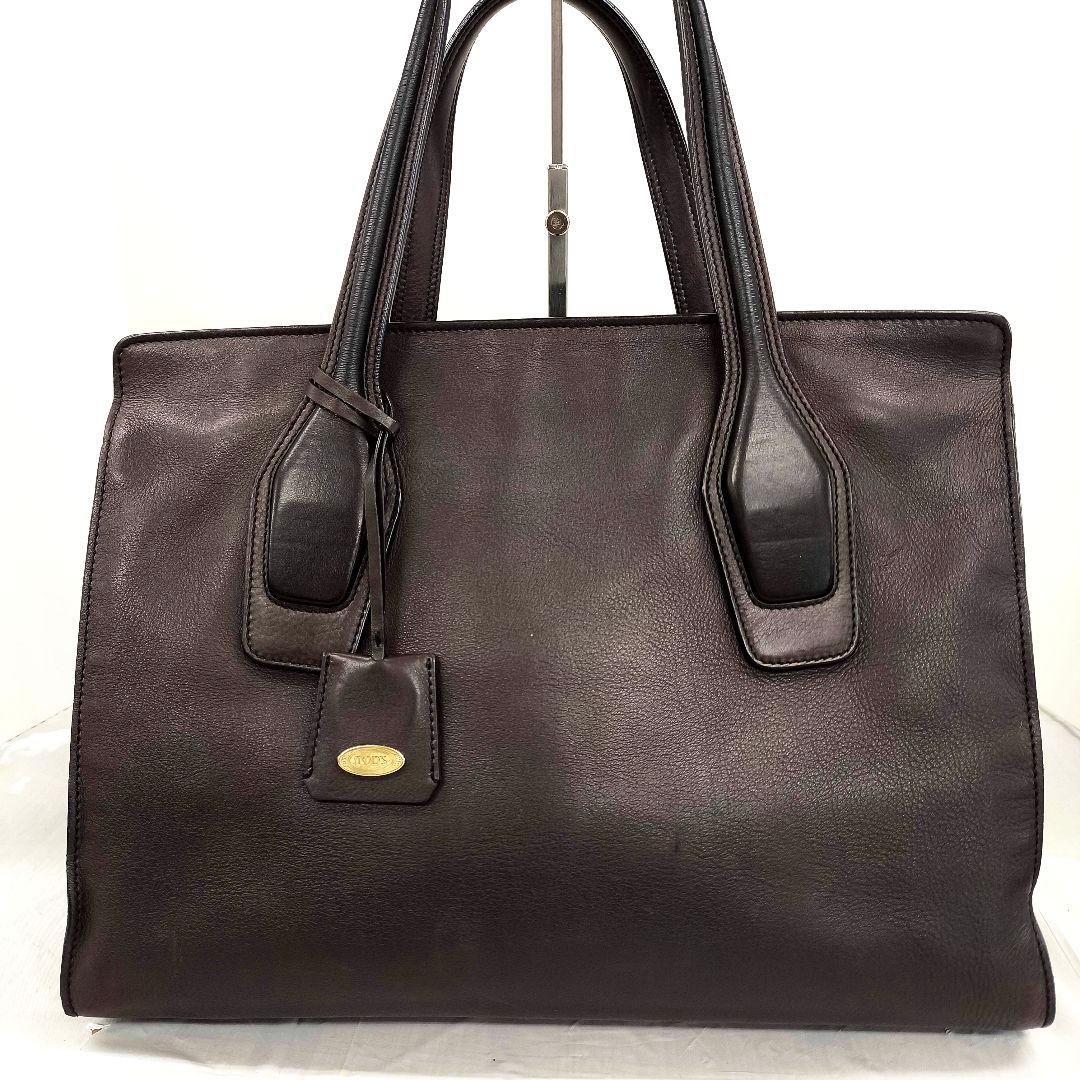 美品 トッズ トートバッグ A4収納 TODS レザー TOD'S